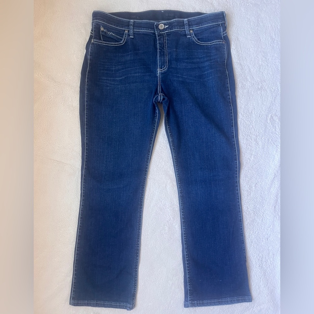 Wrangler Q Baby No Gap Waistband Denim Blue Jeans Women Size 13/14